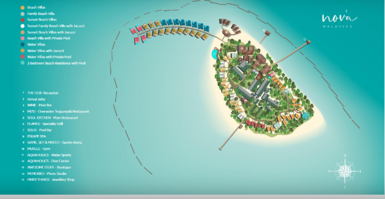 Nova Map | Simply Maldives Holidays